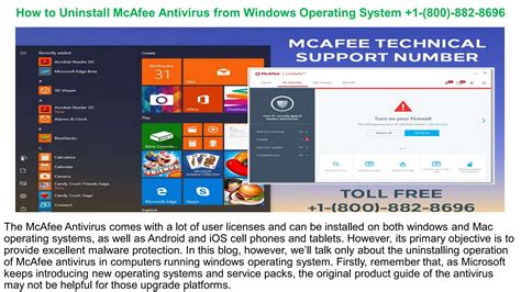 unable to uninstall mcafee.